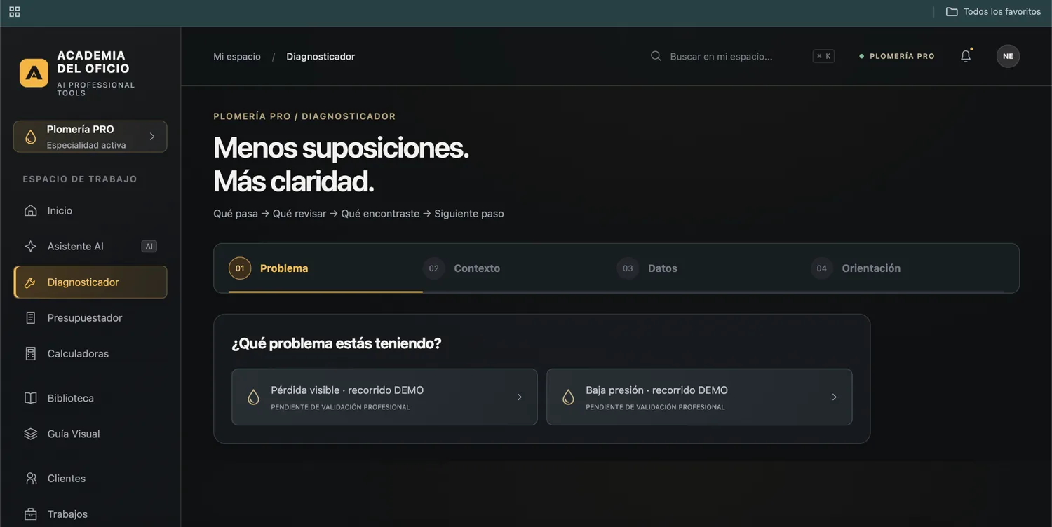 Función de Plomería PRO